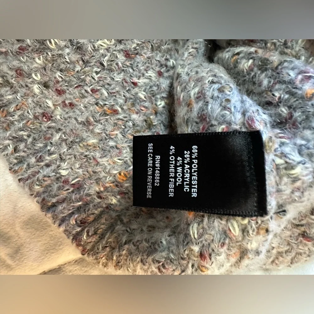 🩶TORRID Gray Marled Fuzzy Wool Knit Cardigan - Picture 10 of 16